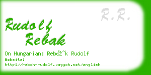 rudolf rebak business card